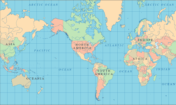 labeled world map printable. world map usa center